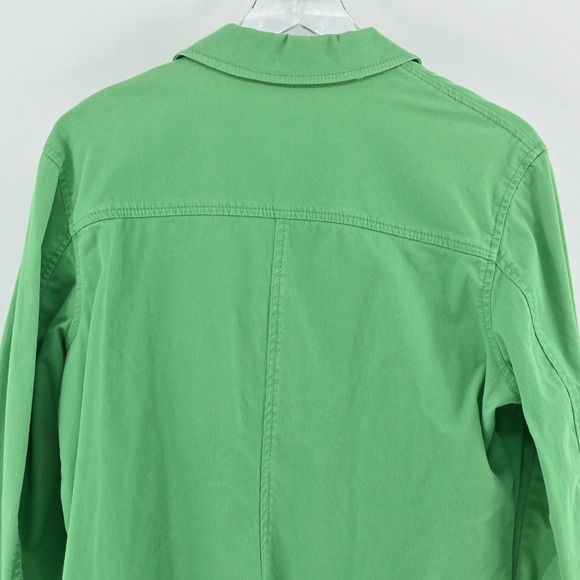 Vtg Chicos Womens Green Corduroy Jacket Size L Cotton Button Eclectic Bold Retro - Picture 11 of 14